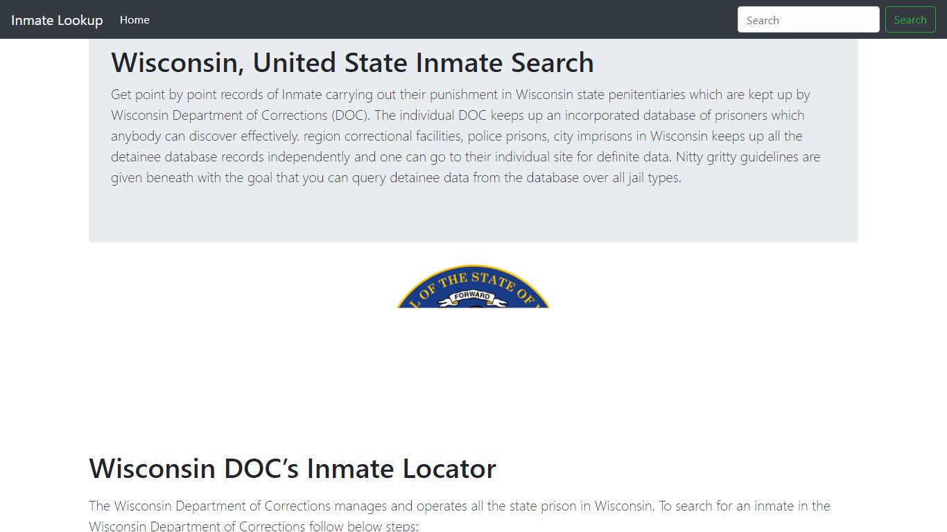 Wisconsin Inmate lookup US